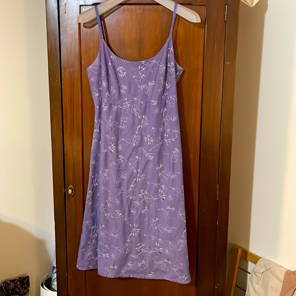 Horny Toad Embroidered 100 Cotton Summer dress Medium EUC